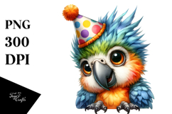 Energetic Baby Macaw PNG Product Image 1