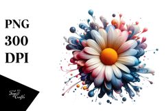 Glossy Daisy PNG Product Image 1