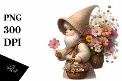 Digital Painting Gnome Cosmos Clipart Product Image 1