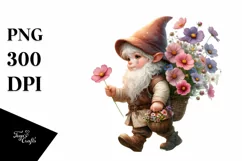 Digital Painting Gnome Cosmos Clipart Product Image 3