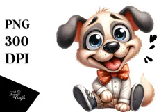 Goofy Cartoon with Bow Tie PNG Product Image 1
