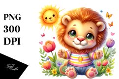 Smiling Baby Lion PNG Product Image 1