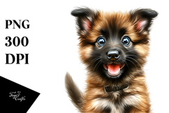 Baby Malinois with Flower PNG Product Image 1