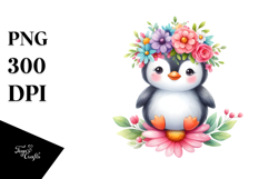 Colorful Cartoon Penguin | Print Design Product Image 1