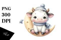 Cute Baby Cow, Transparent PNG Product Image 3