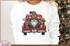 Happy Christmas Gnome truck, Christmas Gnome vintage truck Product Image 7