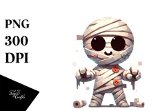 Funny Mummy Digital Painting PNG Product Image 1