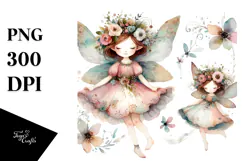 Washed Whimsicall Fairy PNG Product Image 1