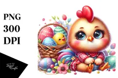 Goofy Baby Rooster Resting on Carusell PNG Product Image 1