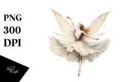 Washed Watercolor Dancing Fairy | Tshirt|Tumbler|Mug|Clipart Product Image 1