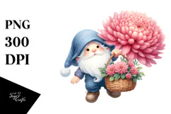 Charming Gnome Painting, Transparent PNG Product Image 1