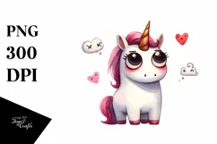 Expressive Unicorn, High-Res PNG Product Image 3
