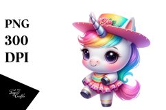 Colorful Baby Unicorn Rumba Dancer&#039;s Outfit PNG Product Image 1