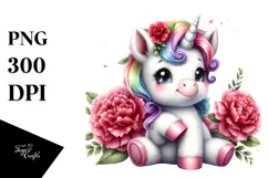 Pastel Baby Unicorn | Unique Clipart Product Image 1