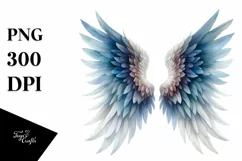 Angel Wings Watercolor Clipart Product Image 3