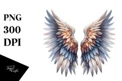 Angel Wings Watercolor Clipart Product Image 3