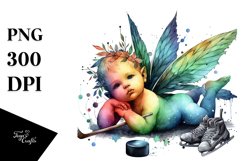 Colorful Baby Fairy Puck PNG Product Image 3