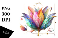 Colorful Tulip and Anemone PNG Product Image 1