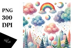 Cloud Watercolor PNG Product Image 1