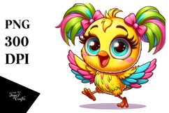 Colorful Baby Canary PNG Product Image 1