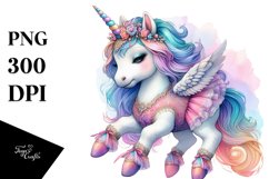 Colorful Baby Unicorn Lyrical Dancer&#039;s Outfit PNG Product Image 3