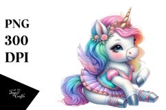 Colorful Baby Unicorn Lyrical Dancer&#039;s Outfit PNG Product Image 1