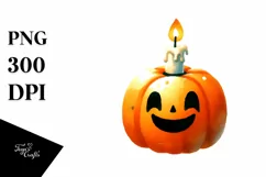 Funny Halloween Clipart with Candle PNG Product Image 3