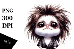 Baby Japanese Chin Watercolor Product Image 1