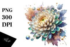 Shiny Chrysanthemum Golden | Clipart Product Image 1