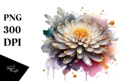 Shiny Chrysanthemum Golden | Clipart Product Image 1