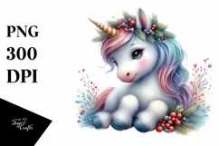 Cute Baby Unicorn Photographing | Sublimation | Clipart Product Image 1