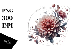 Glossy Chrysanthemum PNG Product Image 1