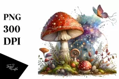 Detailed Magical Mushroom PNG Product Image 3