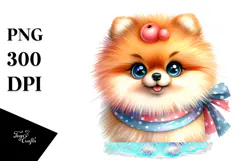 Cute Baby Pomeranian, PNG Product Image 1