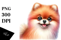 Cute Baby Pomeranian, PNG Product Image 1