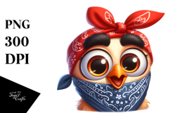 Playful Goofy Chicken PNG Product Image 1