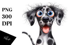 Watercolor Cute Great Dane PNG Product Image 1
