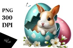 Baby Rabbit Easter Egg PNG Product Image 1