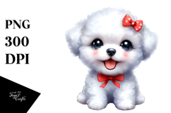 Baby Bichon Frise PNG Product Image 1