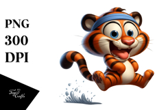 Playful Tiger, Transparent PNG Product Image 1