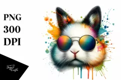 Bunny Sunglasses Quirky Colorful | Clipart Product Image 3