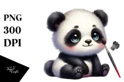 Cute Baby Panda, PNG Product Image 1