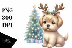 a Cute Watercolor Labrador Retriever PNG Product Image 3