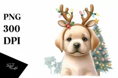 a Cute Watercolor Labrador Retriever PNG Product Image 3