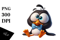 Goofy Bird Digital Painting PNG Product Image 1