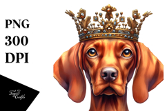 Standing Vizsla Watercolor Clipart Product Image 1