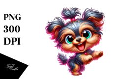 Crazy Funny Yorkipoo | Colorful Cartoon Product Image 3