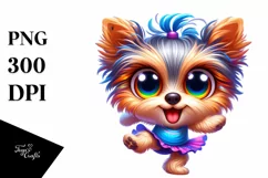 Crazy Funny Yorkipoo | Colorful Cartoon Product Image 3