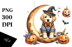 Puppy in Halloween Costume PNG Product Image 1
