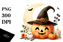 Cute Jack-o-Lantern, Transparent PNG Product Image 1